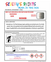 SILVER Aerosol Spray Paint Code MMB Classic Morris Model Ital Automotive Restorative Paint Vehicle Touch-Up Morris MMB Paint Car Restoration DIY Auto Painting Classic Car Refinishing High-Quality Spray Paint Automotive Finish Vehicle Restoration Supplies Custom Car Paint Auto Body Paint Aerosol Can Automotive Refinishing Paint for Classic Cars