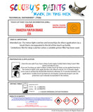 Skoda Fabia Oranzova Fun/Fun Orange Lf2A Health and safety instructions for use