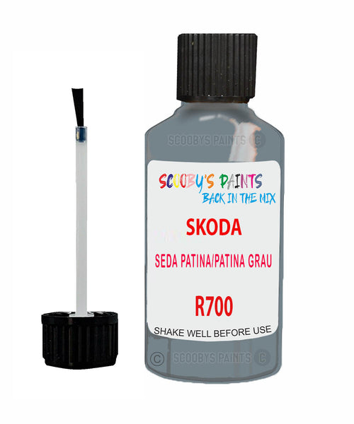 Car Paint Skoda Superb Seda Patina/Patina Grau R700 Scratch Stone Chip Kit