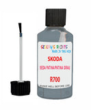 Car Paint Skoda Octavia Seda Patina/Patina Grau R700 Scratch Stone Chip Kit