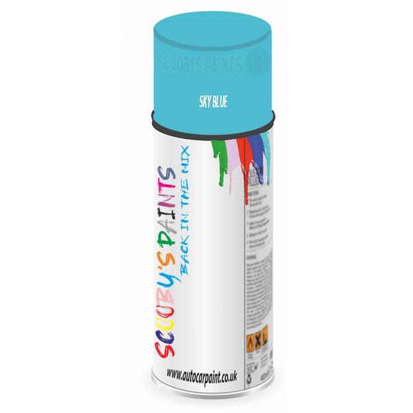 Mixed Paint For Austin Metro Sky Blue Aerosol Spray A2