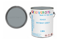 Mixed Paint For Austin Metro, Skymist Grey, Code: Lma, Silver-Grey