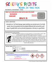SMOKE GREY Aerosol Spray Paint Code BU15 Classic Triumph Model Toledo Automotive Restorative Paint Vehicle Touch-Up Triumph BU15 Paint Car Restoration DIY Auto Painting Classic Car Refinishing High-Quality Spray Paint Automotive Finish Vehicle Restoration Supplies Custom Car Paint Auto Body Paint Aerosol Can Automotive Refinishing Paint for Classic Cars