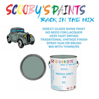 Rover Vitesse SG Vintage Classic Car Paint for restoration Silver-Grey Original Cellulose Paint used, Perfect Mix for SMOKE GREY SG