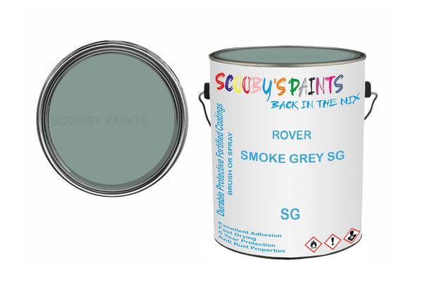 Mixed Paint For Rover A60 Cambridge, Smoke Grey Sg, Code: Sg, Silver-Grey