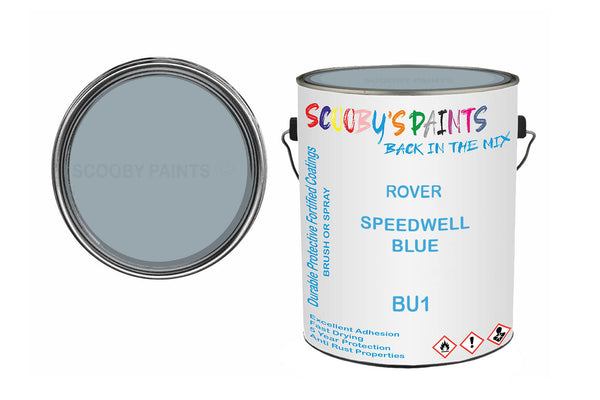 Mixed Paint For Morris Mini, Speedwell Blue, Code: Bu1, Blue