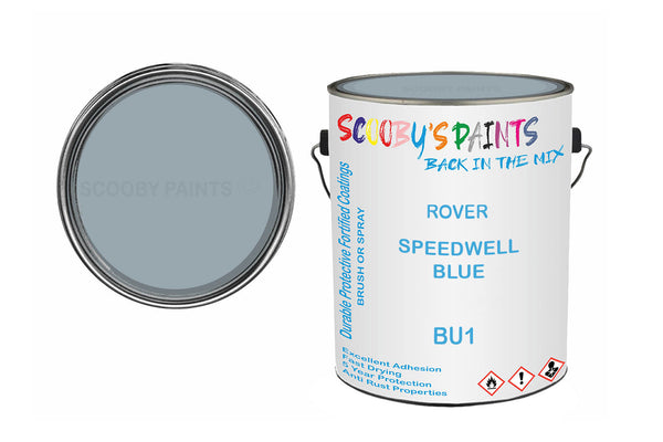 Mixed Paint For Austin Mini, Speedwell Blue, Code: Bu1, Blue