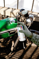 Motorbike Paint For Kawasaki Versys-X 300 Metallic Spark Black Code 15Z / 660 Aerosol Touch Up