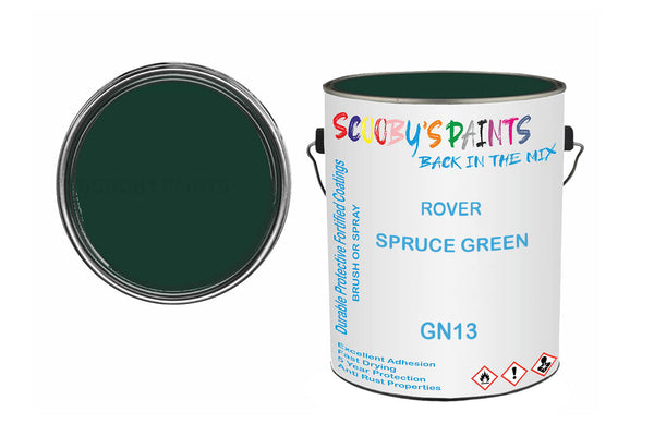 Mixed Paint For Triumph Tr6, Spruce Green, Code: Gn13, Green