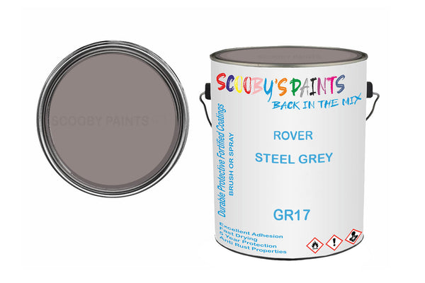 Mixed Paint For Austin Mini, Steel Grey, Code: Gr17, Silver-Grey
