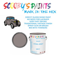 Rover 3500/SD1 GR17 Vintage Classic Car Paint for restoration Silver-Grey Original Cellulose Paint used, Perfect Mix for STEEL GREY