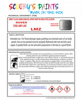 STEEL GREY LMZ Aerosol Spray Paint Code LMZ Classic ROVER Model 400 Tourer Automotive Restorative Paint Vehicle Touch-Up ROVER LMZ Paint Car Restoration DIY Auto Painting Classic Car Refinishing High-Quality Spray Paint Automotive Finish Vehicle Restoration Supplies Custom Car Paint Auto Body Paint Aerosol Can Automotive Refinishing Paint for Classic Cars
