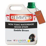 Denny's Stain Paint For Decking Colour- Saddle Brown - Anti-Slip Weatherproof Nourish