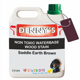 Denny's Stain Paint For Decking Colour- Saddle Earth Brown - Anti-Slip Weatherproof Nourish