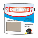 Denny's Plastic Paint For Doors Colour- Saddle Industrial Brown - Scuffproof Wipeable Durable