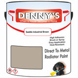 Denny's High Temp Paint For Grilles Colour- Saddle Industrial Brown - Heatproof Rustguard Durable