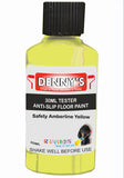 Denny's Floor Paint For Grip Coating Colour- Safety Amberline Yellow - Anti-Slip Hardwearing Safe