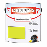 Denny's Tile Paint For Bathroom Tile Colour- Safety Caution Yellow - Moistureproof Easy-Clean Makeover