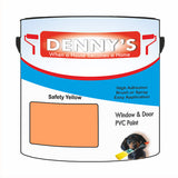 Denny's Plastic Paint For Pvc Colour- Safety Yellow - Adhesion Tough Colour-Hold