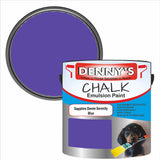 Denny's Chalk Paint For Ceilings Colour- Sapphire Denim Serenity Blue - Matte Stain-Hide Ceiling