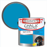 Denny's Chalk Paint For Walls Colour- Sapphire Lake Blue - Matte Wipe-Clean Coverage