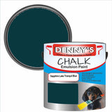 Denny's Chalk Paint For Furniture Colour- Sapphire Lake Tranquil Blue - Matte Scuffproof Refresh