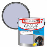 Denny's Chalk Paint For Walls Colour- Sapphire Mist Storm Blue - Matte Wipe-Clean Coverage