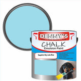 Denny's Chalk Paint For Walls Colour- Sapphire Sky Lake Blue - Matte Wipe-Clean Coverage