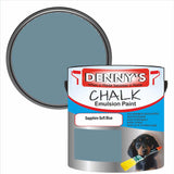 Denny's Chalk Paint For Ceilings Colour- Sapphire Soft Blue - Matte Stain-Hide Ceiling