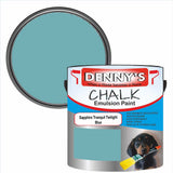 Denny's Chalk Paint For Cabinets Colour- Sapphire Tranquil Twilight Blue - Matte Scuffproof Easy-Clean