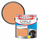Denny's Chalk Paint For Walls Colour- Satin Apricot Coral Peach - Matte Wipe-Clean Coverage