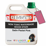 Denny's Stain Paint For Decking Colour- Satin Pastel Pink - Anti-Slip Weatherproof Nourish