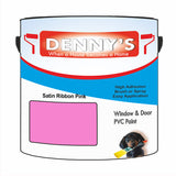 Denny's Plastic Paint For Acrylic Colour- Satin Ribbon Pink - Adhesion Chip-Resistant Smooth