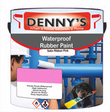 Denny's Waterpoof Paint For Pools Colour- Satin Ribbon Pink - Water-Seal Chlorine-Tough Anti-Slip