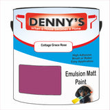 Denny's Emulsion Paint For Walls Colour- Cottage Grace Rose - Matte Wipe-Clean Durable Coverage