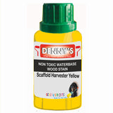 Denny's Stain Paint For Sheds Colour- Scaffold Harvester Yellow - Weatherproof Uv-Safe Nourish