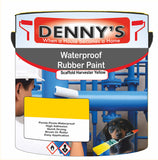 Denny's Waterpoof Paint For Ponds Colour- Scaffold Harvester Yellow - Waterproof Fish-Safe Leakstop