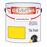 Denny's Tile Paint For Bathroom Tile Colour- Scaffold Utility Yellow - Moistureproof Easy-Clean Makeover