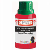 Denny's Stain Paint For Sheds Colour- Scarlet Beacon Red - Weatherproof Uv-Safe Nourish