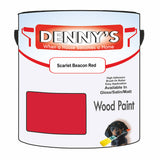 Denny's Wood Paint For Decking Colour- Scarlet Beacon Red - Anti-Slip Weatherproof Durable