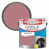 Denny's Chalk Paint For Walls Colour- Scarlet Charm Red - Matte Wipe-Clean Coverage