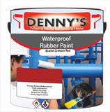 Denny's Waterpoof Paint For Ponds Colour- Scarlet Crimson Red - Waterproof Fish-Safe Leakstop