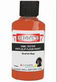 Denny's Floor Paint For Grip Coating Colour- Scarlet Red - Anti-Slip Hardwearing Safe