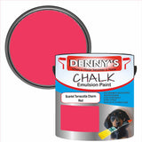 Denny's Chalk Paint For Ceilings Colour- Scarlet Terracotta Charm Red - Matte Stain-Hide Ceiling
