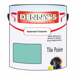 Denny's Tile Paint For Bathroom Tile Colour- Seabreeze Turquoise - Moistureproof Easy-Clean Makeover