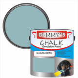 Denny's Chalk Paint For Furniture Colour- Serenity Moonlight Blue - Matte Scuffproof Refresh