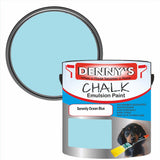 Denny's Chalk Paint For Ceilings Colour- Serenity Ocean Blue - Matte Stain-Hide Ceiling