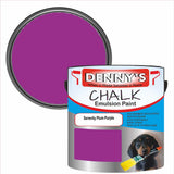 Denny's Chalk Paint For Walls Colour- Serenity Plum Purple - Matte Wipe-Clean Coverage
