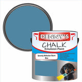 Denny's Chalk Paint For Furniture Colour- Serenity Reflection Storm Blue - Matte Scuffproof Refresh