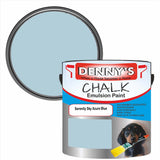 Denny's Chalk Paint For Ceilings Colour- Serenity Sky Azure Blue - Matte Stain-Hide Ceiling